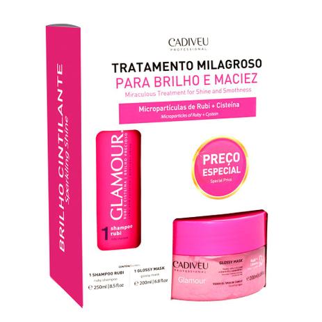 Cadiveu Glamour Kit - Shampoo + Máscara Capilar Menor preço em Cadiveu Glamour Kit - Shampoo + Máscara Capilar