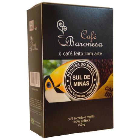 Café Gourmet Moído Baronesa Regiões 250g - Sul de Minas - Moagem para Cafeteira Italiana - Café baronesa Menor preço em Café Gourmet Moído Baronesa Regiões 250g - Sul de Minas - Moagem para Cafeteira Italiana - Café baronesa