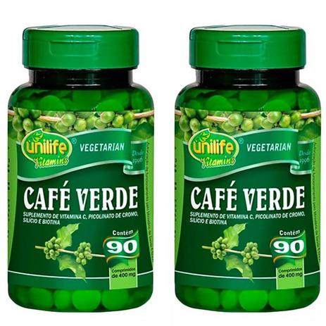 Café Verde - 2x 90 Comprimidos - Unilife Menor preço em Café Verde - 2x 90 Comprimidos - Unilife