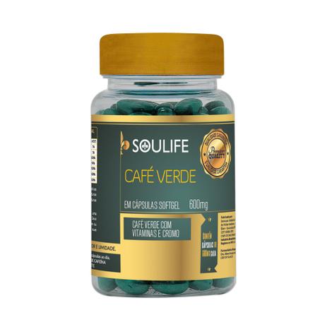 Café Verde 600mg - 60 Cáps - Soulife Menor preço em Café Verde 600mg - 60 Cáps - Soulife