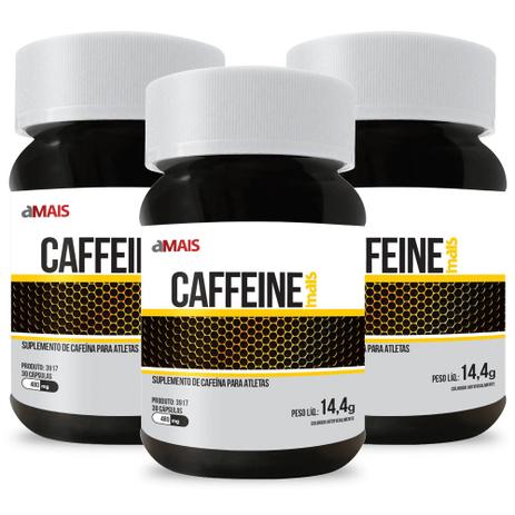 Cafeína Caffeine 30 cápsulas de 480mg Kit com 3 - Chá mais Menor preço em Cafeína Caffeine 30 cápsulas de 480mg Kit com 3 - Chá mais