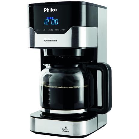 Cafeteira 800 watts para 38 xícaras painel touch - PCFD38 Platinum (110V) - Philco Menor preço em Cafeteira 800 watts para 38 xícaras painel touch - PCFD38 Platinum (110V) - Philco