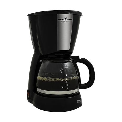 Cafeteira Britânia CP30 Inox Preta Menor preço em Cafeteira Britânia CP30 Inox Preta