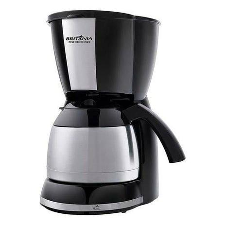 Cafeteira cp38 thermo inox preto britania 127v 700w Menor preço em Cafeteira cp38 thermo inox preto britania 127v 700w