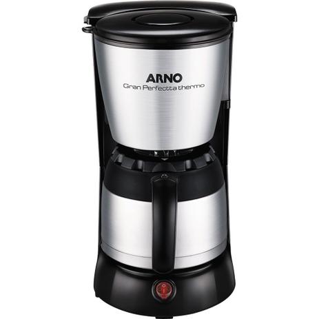 Cafeteira Elétrica 24 Xícaras Arno Gran Perfectta Thermo CFX2 com Jarra Térmica Prata e Preta Menor preço em Cafeteira Elétrica 24 Xícaras Arno Gran Perfectta Thermo CFX2 com Jarra Térmica Prata e Preta