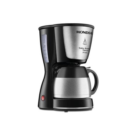 Cafeteira Elétrica 24 Xícaras Mondial Dolce Arome C-33 com Jarra Térmica Preta e Prata é boa?