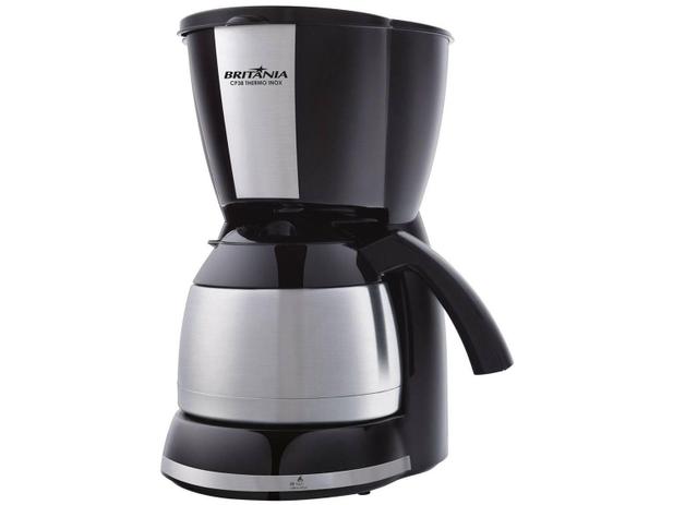 Cafeteira Elétrica Inox Britânia CP38 THERMO - Preta 38 Xícaras