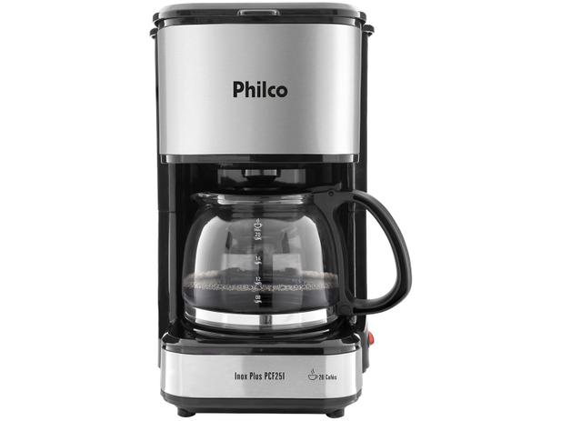 Cafeteira Elétrica Philco Inox Plus PCF25I - 20 Cafés Menor preço em Cafeteira Elétrica Philco Inox Plus PCF25I - 20 Cafés