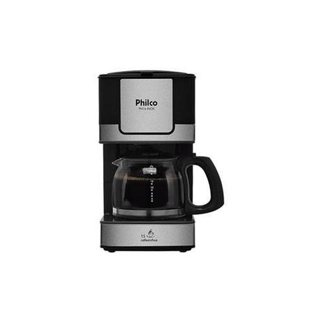 Cafeteira Elétrica Philco PH16 - Preto/Aço Escovado - 110V