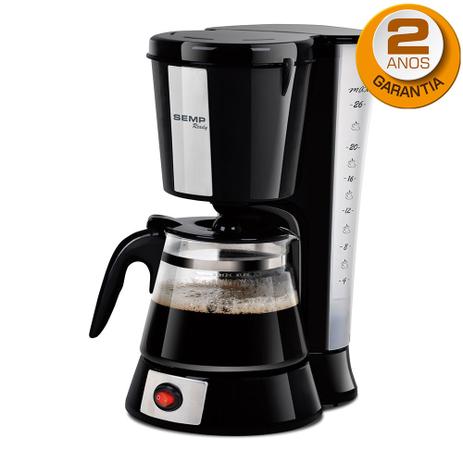 Cafeteira Elétrica Semp Soft Preto, 26 xícaras, 220V - CF6015PR Menor preço em Cafeteira Elétrica Semp Soft Preto, 26 xícaras, 220V - CF6015PR