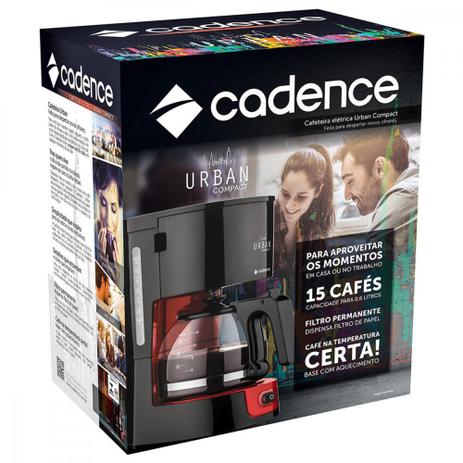 Cafeteira Elétrica Urban Compact 600w 15 Xícaras Cadence