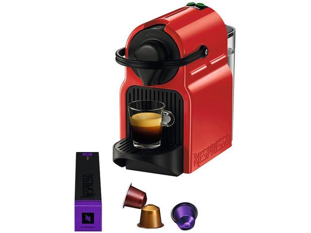 Cafeteira Expresso 19 Bar Nespresso Inissia - Vermelha Rubi