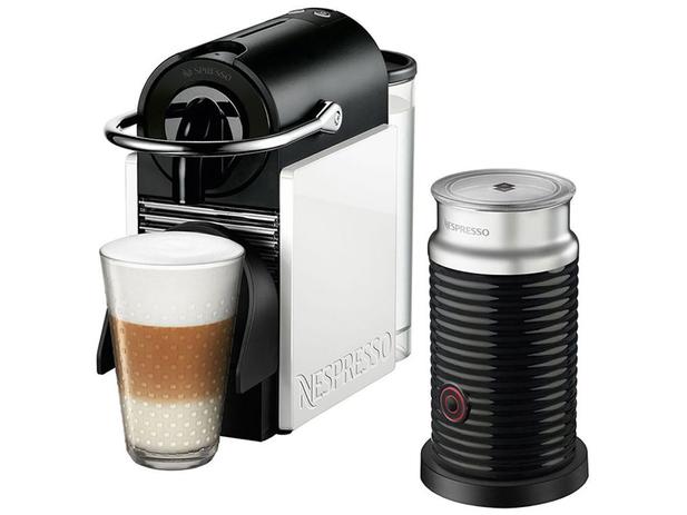 Cafeteira Expresso 19 Bar Nespresso Pixie Clips - Branco e coral