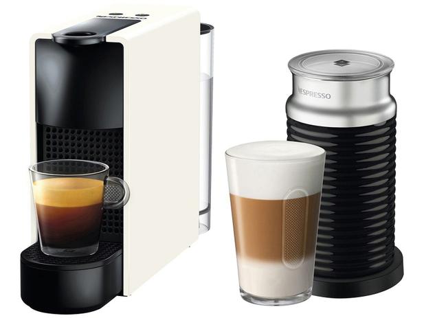 Cafeteira Expresso 19Bar Nespresso - Combo Essenza Mini Red + Aero3 Branco 14 Cápsulas Menor preço em Cafeteira Expresso 19Bar Nespresso - Combo Essenza Mini Red + Aero3 Branco 14 Cápsulas