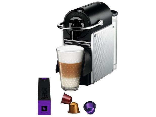 Cafeteira Expresso de Cápsula Nespresso Pixie D60 - Prata e Preta 19 Bar Menor preço em Cafeteira Expresso de Cápsula Nespresso Pixie D60 - Prata e Preta 19 Bar