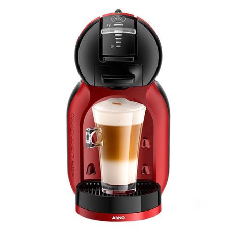 Cafeteira Expresso Dolce Gusto Mini Me Preta/Vermelha - Arno Menor preço em Cafeteira Expresso Dolce Gusto Mini Me Preta/Vermelha - Arno