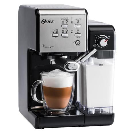 Menor preço em Cafeteira Expresso Oster PrimaLatte Preto e Prata BVSTEM6701SS