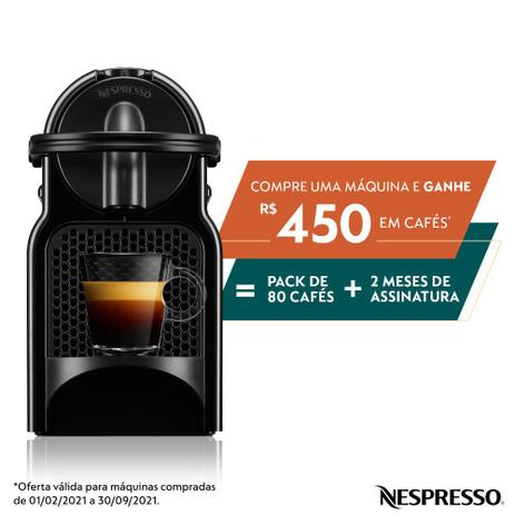 Cafeteira Inissia Preta 110v Nespresso Menor preço em Cafeteira Inissia Preta 110v Nespresso