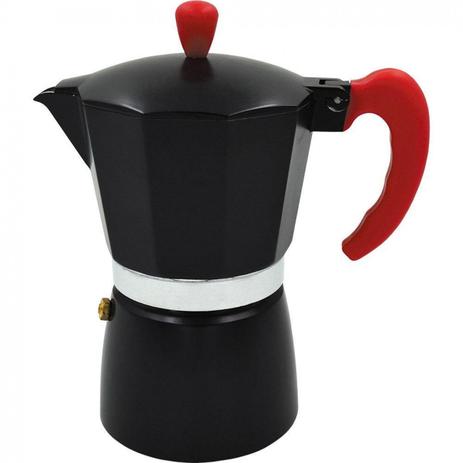 Cafeteira Italiana 300 Ml em Aluminio Cor Preta Serve 6 Xicaras Clink Menor preço em Cafeteira Italiana 300 Ml em Aluminio Cor Preta Serve 6 Xicaras Clink