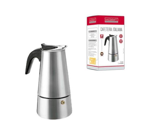 Cafeteira Italiana 6 Xícaras Inox Hauskraft - Haüskraft Menor preço em Cafeteira Italiana 6 Xícaras Inox Hauskraft - Haüskraft