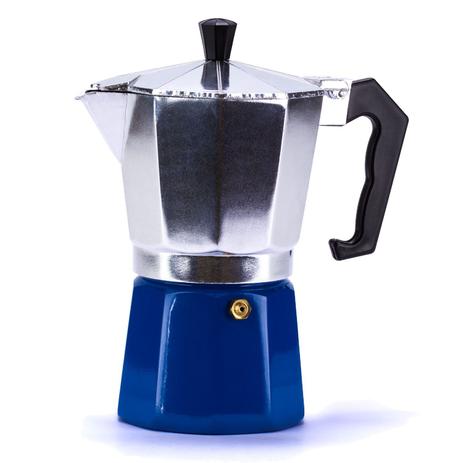 Cafeteira Italiana Aluminio 6 xícaras ou 300ml Azul WECK é boa?