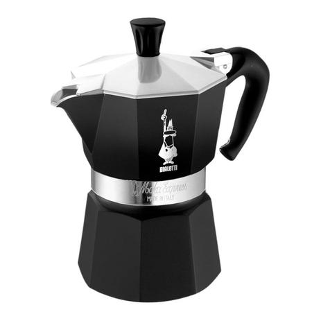 Cafeteira Italiana Bialetti Moka Express Preta - 3 Xícaras (150ml) Menor preço em Cafeteira Italiana Bialetti Moka Express Preta - 3 Xícaras (150ml)