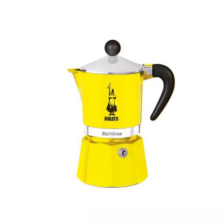 Cafeteira italiana Bialetti Rainbow 3 xícaras amarela Menor preço em Cafeteira italiana Bialetti Rainbow 3 xícaras amarela