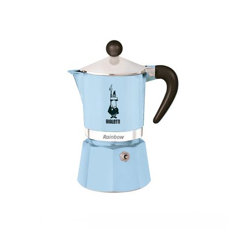 Cafeteira italiana Bialetti Rainbow 3 xícaras azul clara Menor preço em Cafeteira italiana Bialetti Rainbow 3 xícaras azul clara
