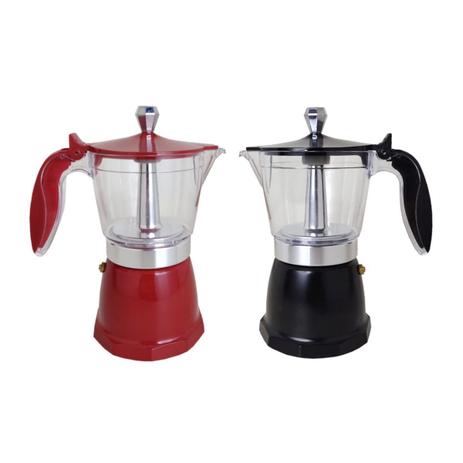 Cafeteira Italiana Moka Acrílico 6 Xícaras Café Expresso - Wincy Menor preço em Cafeteira Italiana Moka Acrílico 6 Xícaras Café Expresso - Wincy