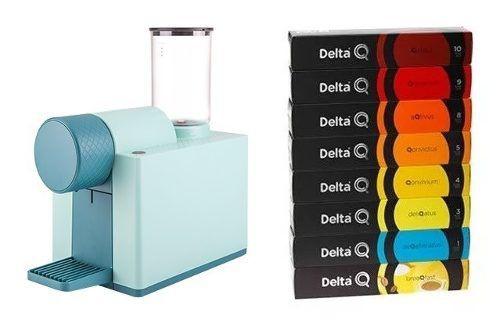 Cafeteira Máquina de Café Espresso Delta Q Qlip 110v VERDE com 130 Cápsulas Menor preço em Cafeteira Máquina de Café Espresso Delta Q Qlip 110v VERDE com 130 Cápsulas