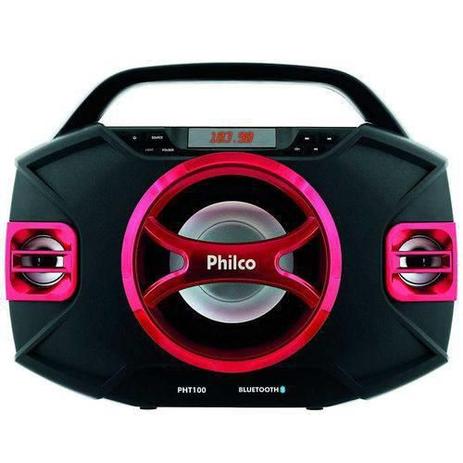 Caixa Acustica Philco Pht100 Bluetooth Usb Radio Fm - Bivolt