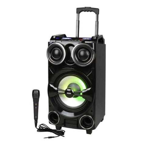 Caixa Acústica (trolley Speakers) Com Rodinhas E Bluetooth 300w Rms Bivolt - Vc-7301 - Preto - Vicini Menor preço em Caixa Acústica (trolley Speakers) Com Rodinhas E Bluetooth 300w Rms Bivolt - Vc-7301 - Preto - Vicini
