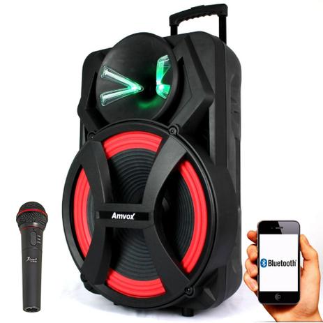 Caixa Amplificada Amvox ACA 900 X Dezoitão - 900w Microfone é boa?