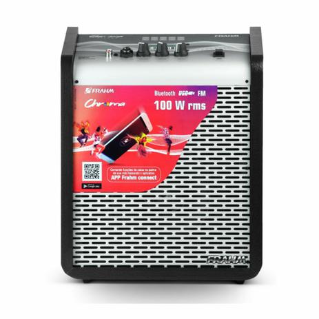Caixa Amplificada Multiuso 100w rms Frahm Chroma Silver Menor preço em Caixa Amplificada Multiuso 100w rms Frahm Chroma Silver