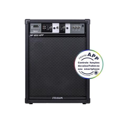 Caixa Amplificada Multiuso MF1200APP 15 Polegadas 160W Frahm Menor preço em Caixa Amplificada Multiuso MF1200APP 15 Polegadas 160W Frahm