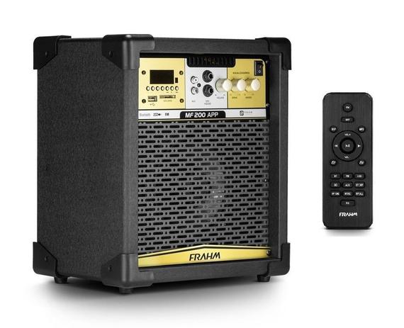 Caixa Amplificada Multiuso MF200 Android IOS Bluetooth Controle Remoto 80W - FRAHM Menor preço em Caixa Amplificada Multiuso MF200 Android IOS Bluetooth Controle Remoto 80W - FRAHM