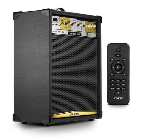 Caixa Amplificada Multiuso MF800 Android IOS Bluetooth Controle Remoto 200W - FRAHM Menor preço em Caixa Amplificada Multiuso MF800 Android IOS Bluetooth Controle Remoto 200W - FRAHM