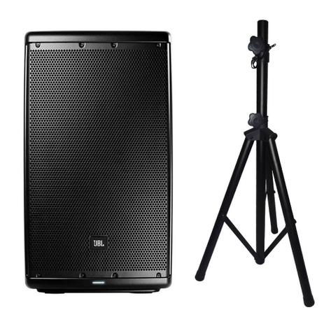 Caixa Ativa JBL EON612 1000w + Pedestal Menor preço em Caixa Ativa JBL EON612 1000w + Pedestal