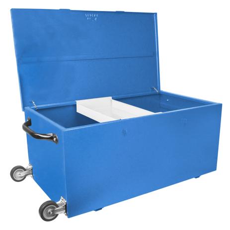 Caixa Baú Reto com Rodas e Bandeja 80x45x34cm Fercar Menor preço em Caixa Baú Reto com Rodas e Bandeja 80x45x34cm Fercar
