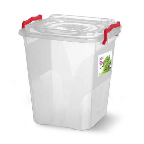 Caixa Box Organizadora Mantimentos com Alça Transparente 10,5 Litros - Niquelart Menor preço em Caixa Box Organizadora Mantimentos com Alça Transparente 10,5 Litros - Niquelart