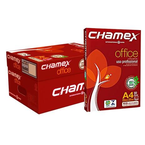Caixa c/ 10 Pacotes - Papel Sulfite CHAMEX A4 75 g/m² 210 X 297mm Branco Menor preço em Caixa c/ 10 Pacotes - Papel Sulfite CHAMEX A4 75 g/m² 210 X 297mm Branco
