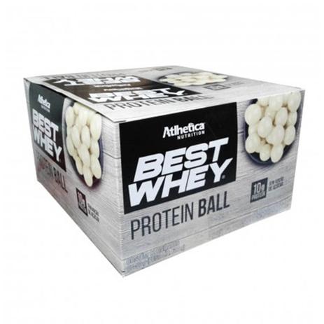 Caixa com 12 Unid Best Whey Protein Ball Chocolate Branco Atlhetica Nutrition Menor preço em Caixa com 12 Unid Best Whey Protein Ball Chocolate Branco Atlhetica Nutrition