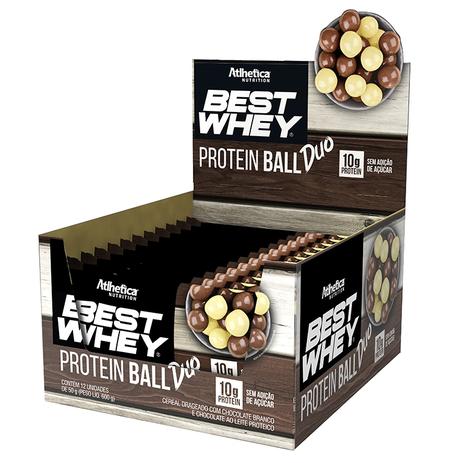 Caixa com 12 Unid Best Whey Protein Ball Duo Atlhetica Nutrition Menor preço em Caixa com 12 Unid Best Whey Protein Ball Duo Atlhetica Nutrition