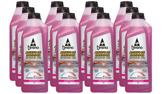 Caixa com 12 unidades do Aditivo Concentrado Orgânico Global Rosa 1 Litro da Tirreno (FLU/DS/968) Menor preço em Caixa com 12 unidades do Aditivo Concentrado Orgânico Global Rosa 1 Litro da Tirreno (FLU/DS/968)