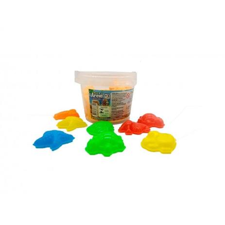 Caixa com 6 Unidades de Areia Mágica 300g com Forminhas - Art brink Menor preço em Caixa com 6 Unidades de Areia Mágica 300g com Forminhas - Art brink