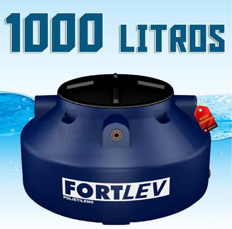 Caixa d Água / Tanque de Polietileno Azul 1000 Litros com Tampa Rosqueável Fortlev Menor preço em Caixa d Água / Tanque de Polietileno Azul 1000 Litros com Tampa Rosqueável Fortlev