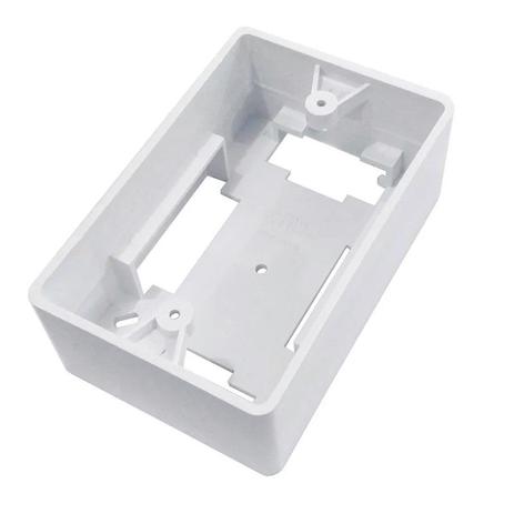 Caixa de Luz de Sobrepor 4x2 Retangular Branca Ilumi Menor preço em Caixa de Luz de Sobrepor 4x2 Retangular Branca Ilumi
