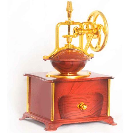 Caixa De Música Vintage Máquina Moedora De Café Marrom - Versare anos dourados é ruim? Caixa De Música Vintage Máquina Moedora De Café Marrom - Versare anos dourados é boa?