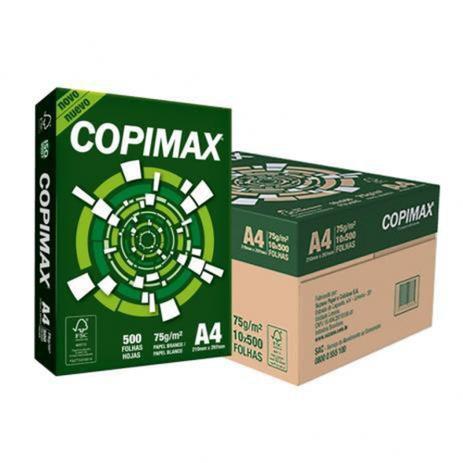 Caixa de papel A4 75g/m² Copimax 10 PCT - Suzano Menor preço em Caixa de papel A4 75g/m² Copimax 10 PCT - Suzano