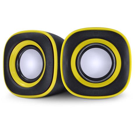 Caixa de Som 2.0 Effect 4w Controle de Som na Caixa - Preto Com Amarelo - vnk - Vinik Menor preço em Caixa de Som 2.0 Effect 4w Controle de Som na Caixa - Preto Com Amarelo - vnk - Vinik